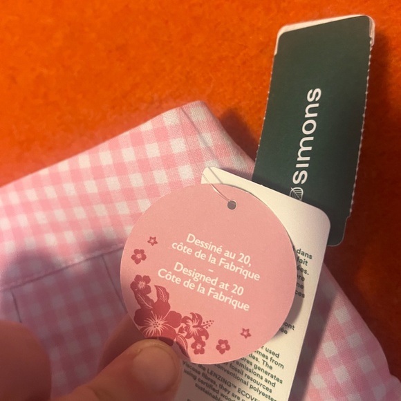 Retro bubblegum pink gingham pleated tennis miniskirt NWT - Picture 11 of 16